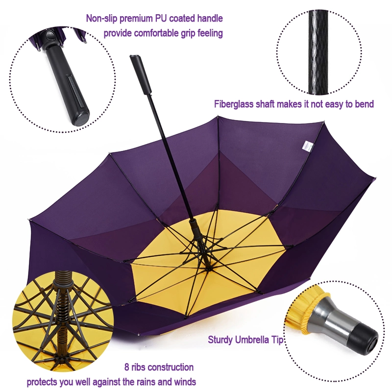 Wholesale Promotional Best Price Windproof Custom Printed Color Golf Umbrella