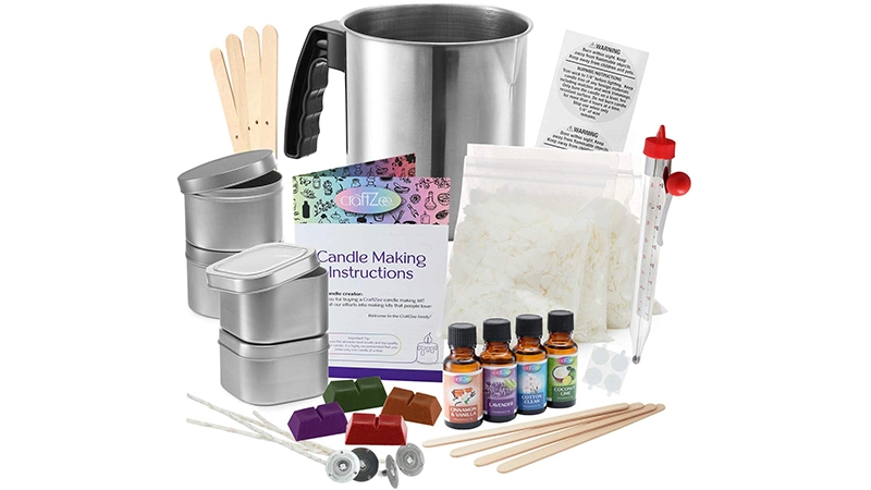 Art Craft Adults Full Beginners Set Including Soy Wax Kit DIY Candle Making Supplies