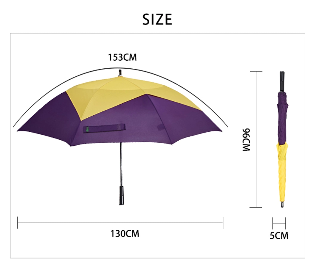 Wholesale Promotional Best Price Windproof Custom Printed Color Golf Umbrella