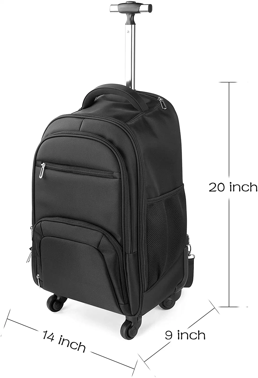 Carry-on Trolley Luggage Business Backpack Bag with 4 Wheels