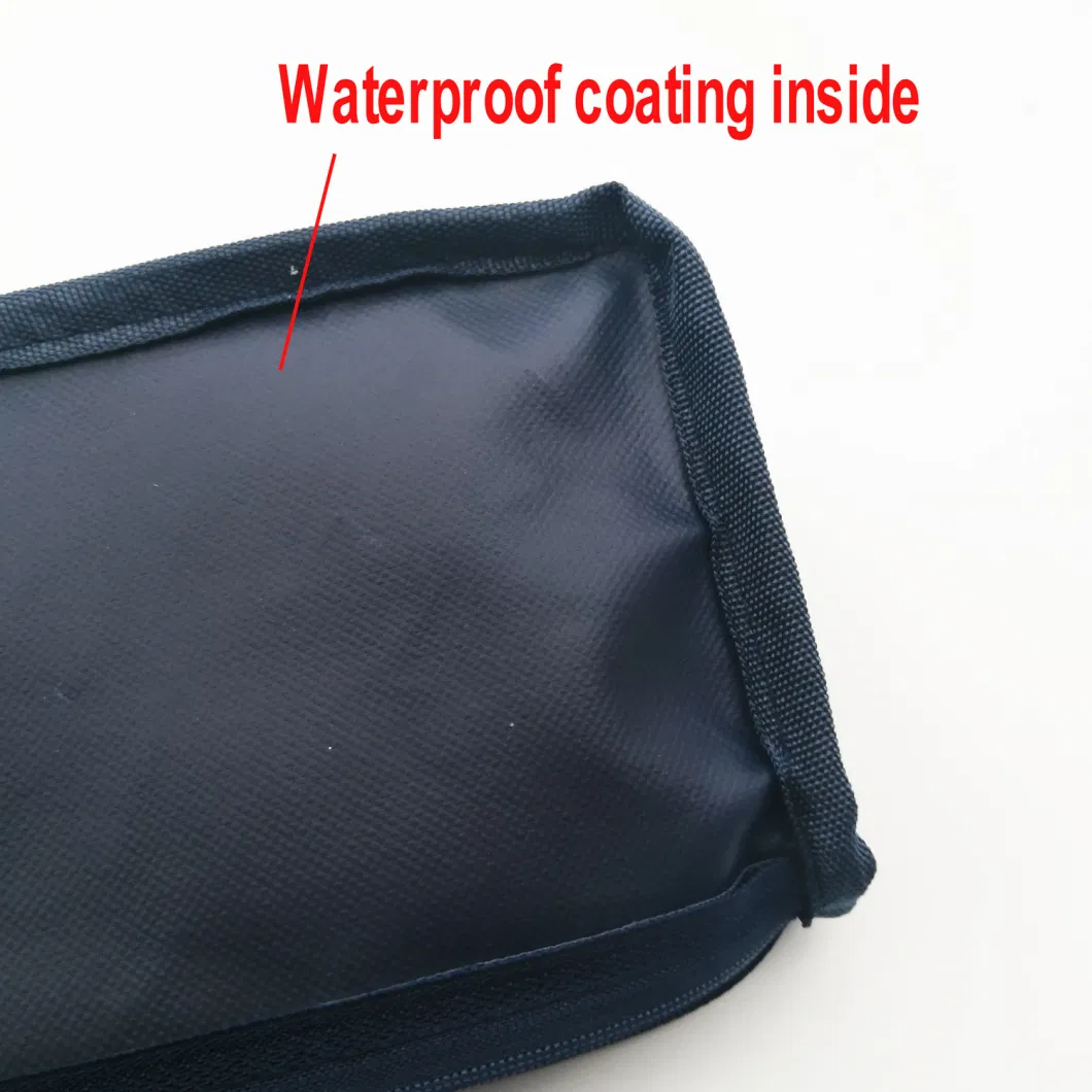 Student Waterproof Canvas Double Zipper Large Capacity Pen Pencil Bag