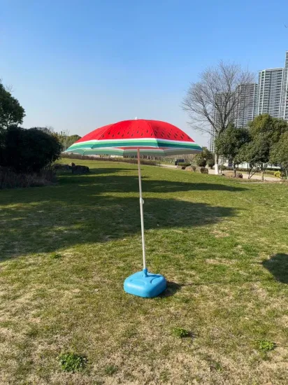 180cm Digital Printing Watermelon Beach Umbrella